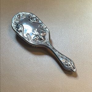Elegant Silver Hairbrush